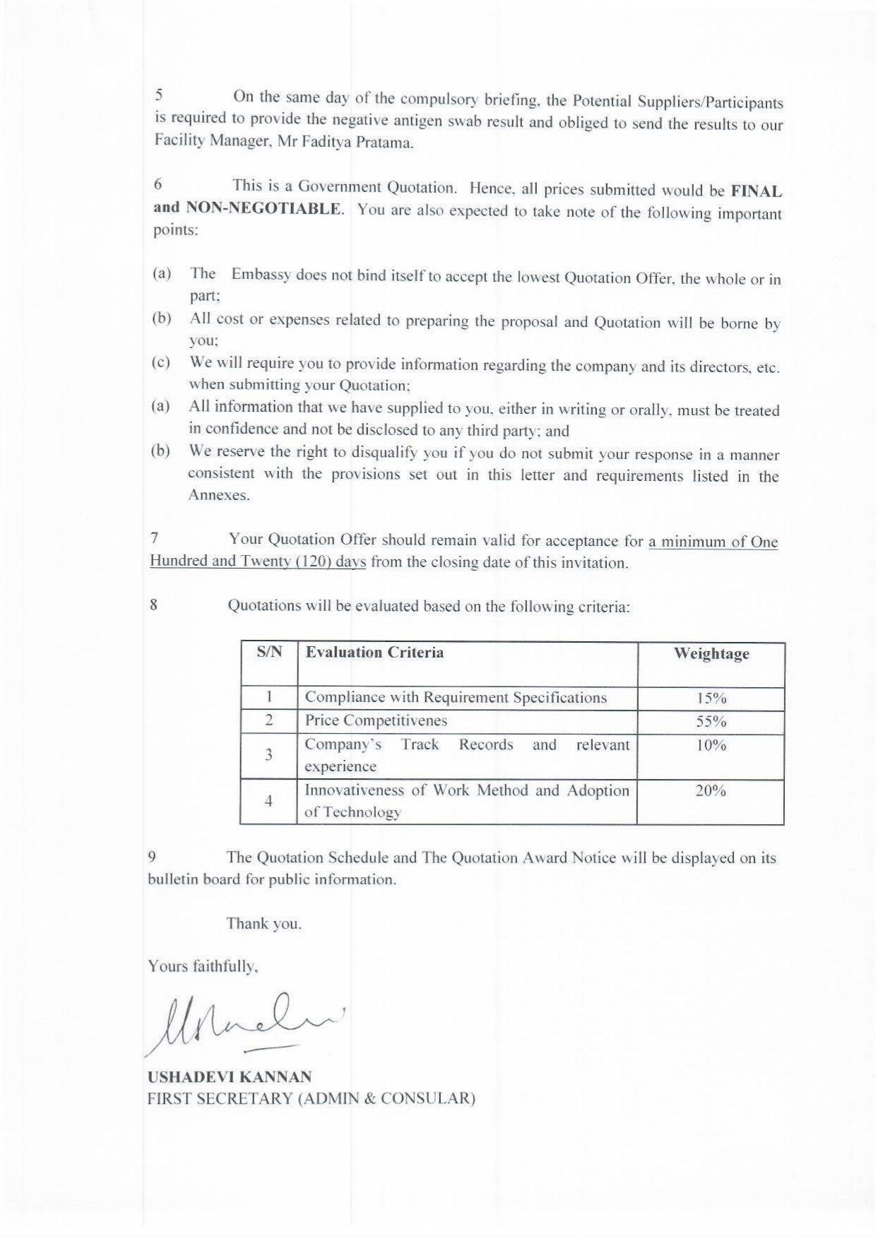 Provision of Replacement Works Air Conditioning Units at Official Res page 2