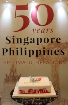 SGPH 50 YEARS FRIENDSHIP CAKE WITH BACKGROUND