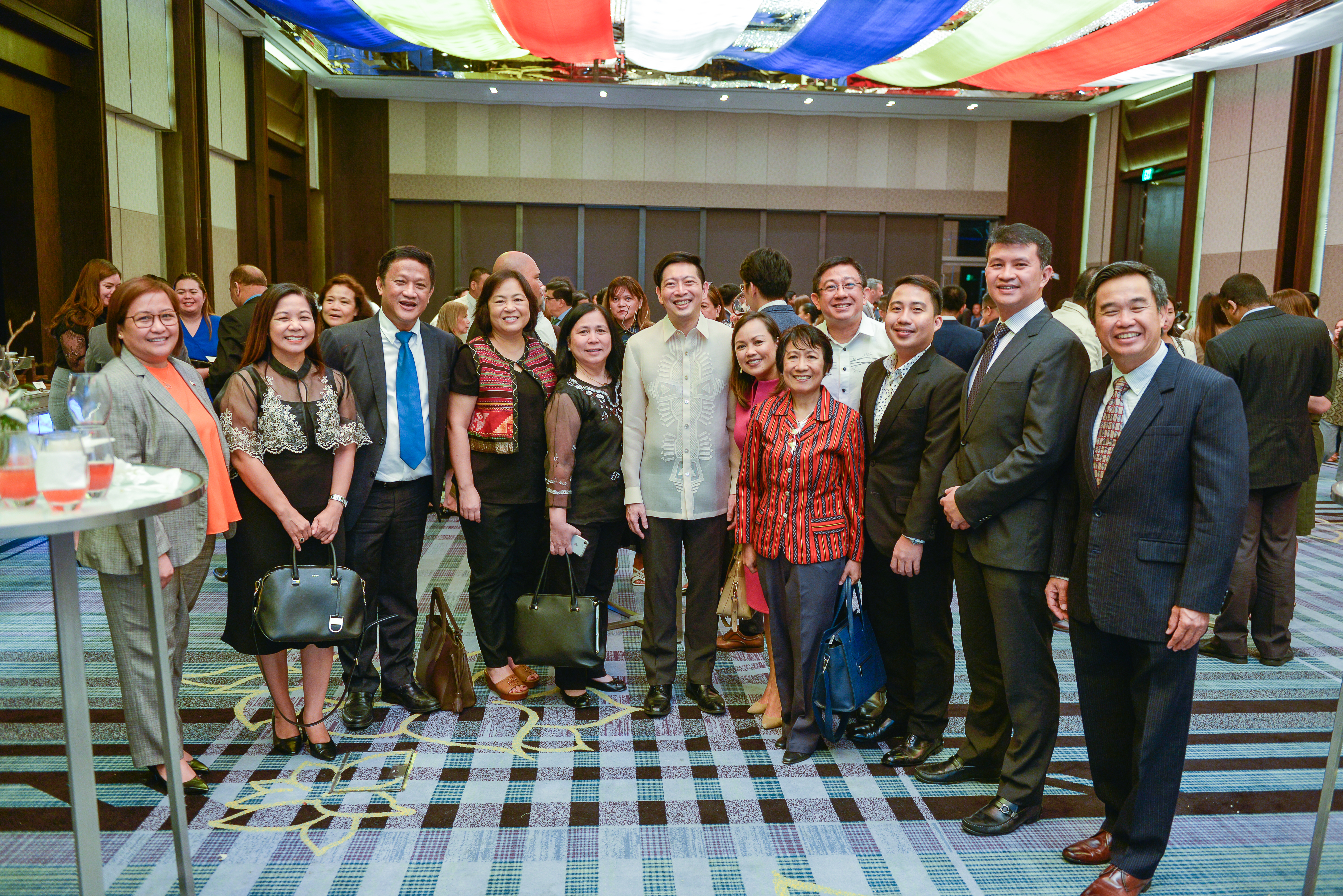 Members of the Philippine government, the diplomatic and consular corps, as well as friends from the media and business communities.
