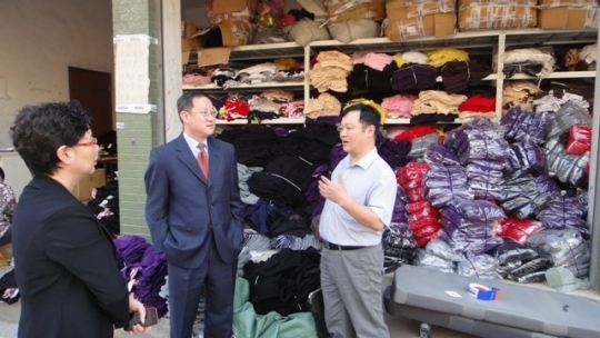 CG visiting Qingyanliu Village