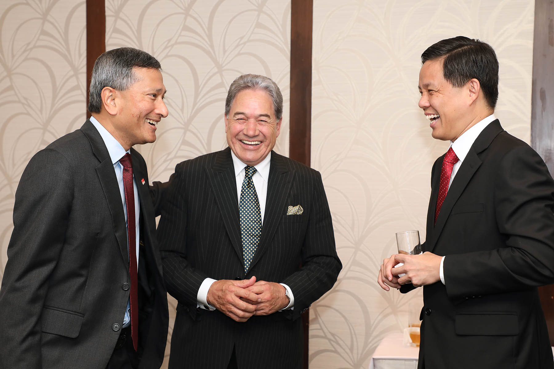 Lunch hosted by Minister for Foreign Affairs Dr Vivian Balakrishnan for New Zealand Deputy Prime Minister and Minister of Foreign Affairs Winston Peters, 24 April 2018