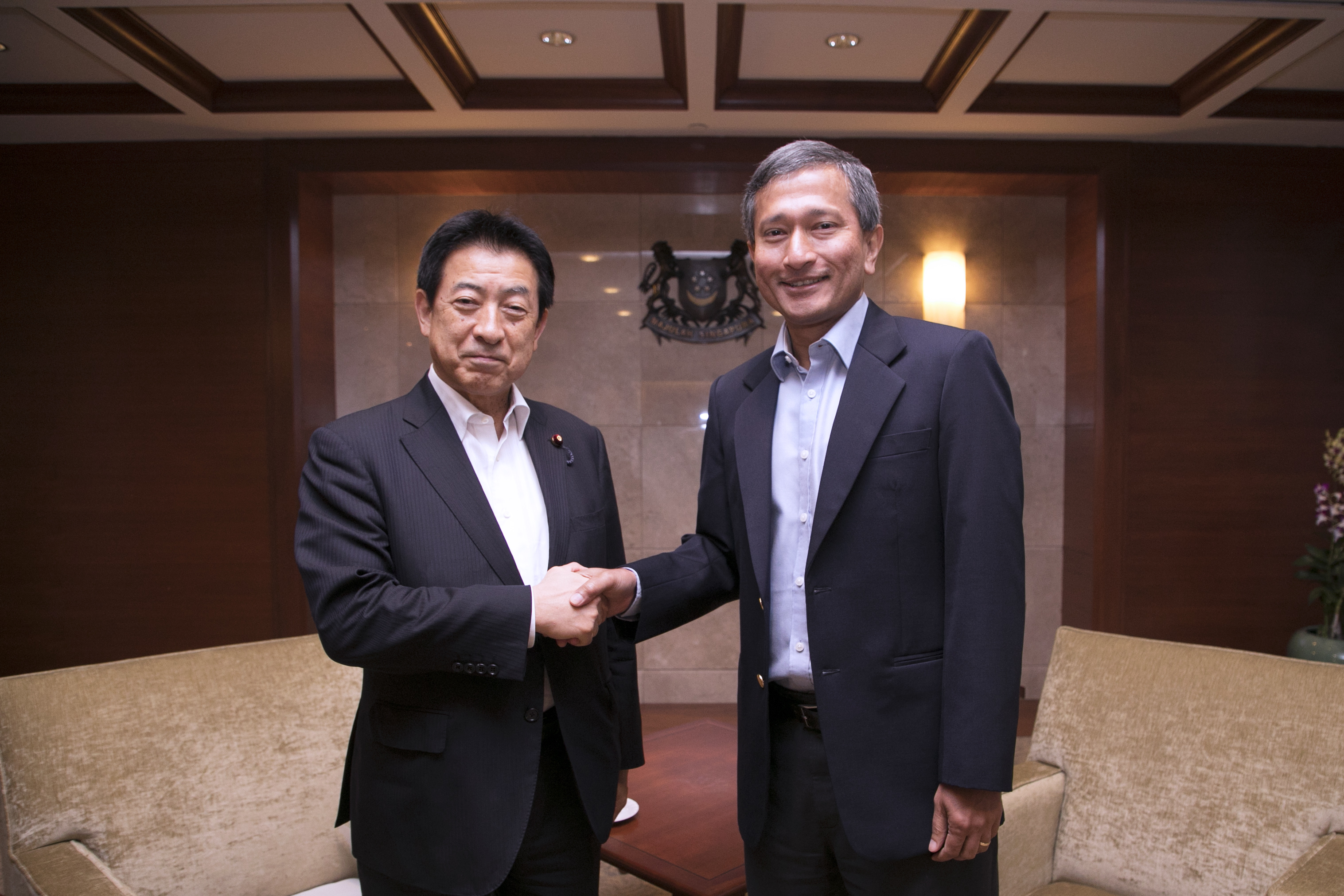 Call on Min(FA) Dr Vivian Balakrishnan  by Chairman of the Japan-Singapore Parliamentary Friendship League Yasuhisa Shiozaki