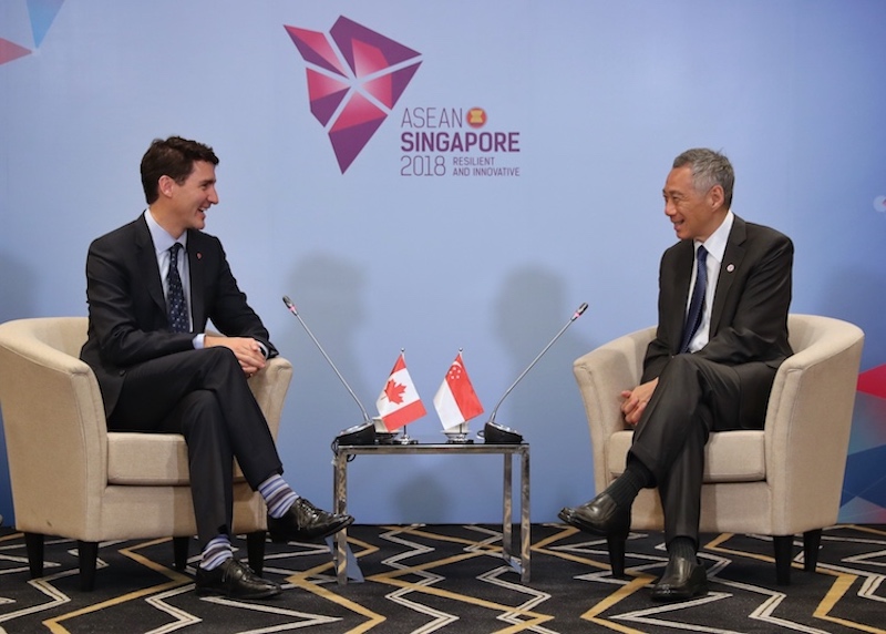 Prime Minister Lee Hsien Loong meeting with Canadian Prime Minister Justin Trudeau, 14 November 2018
