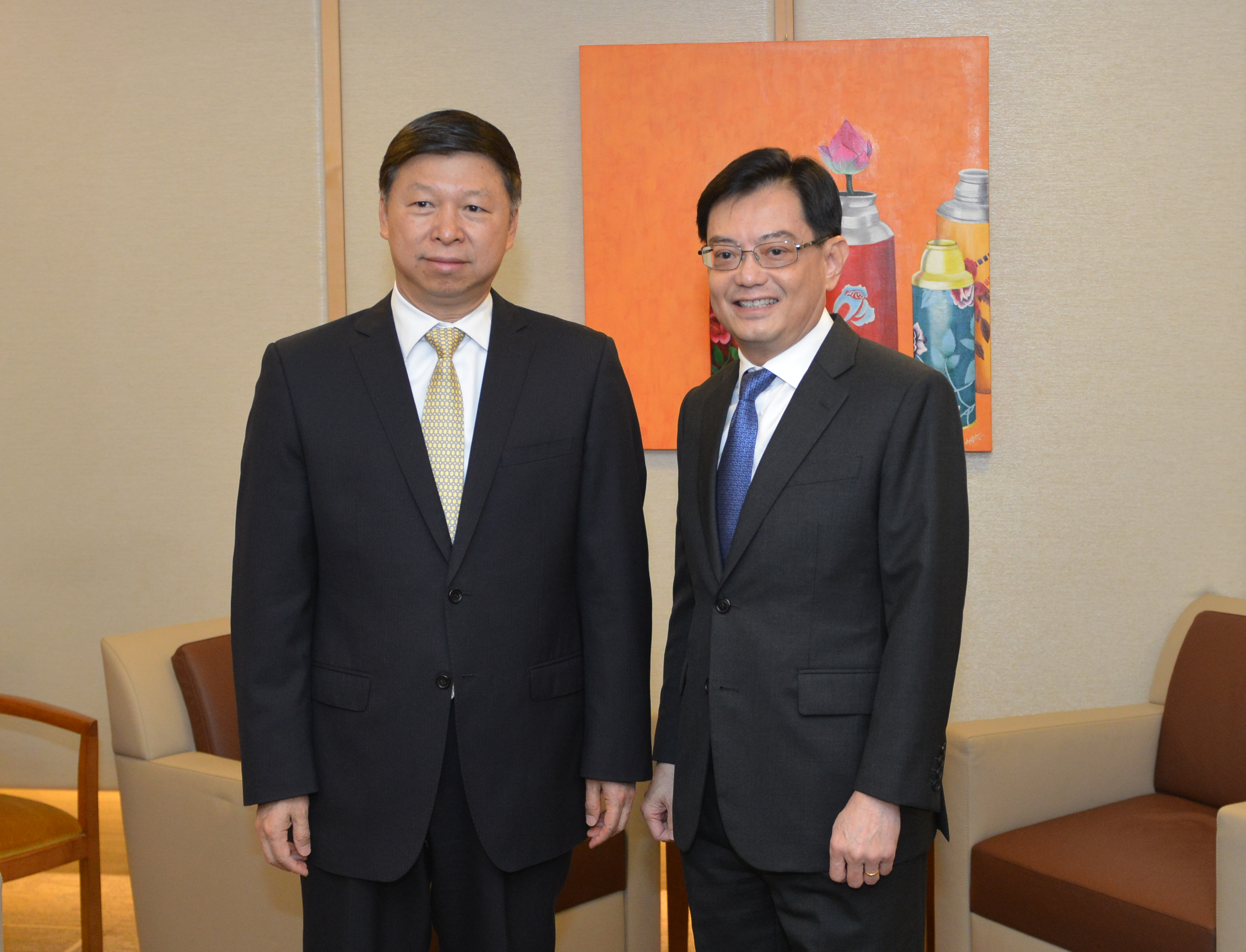 	 Call on Minister for Finance Mr Heng Swee Keat by His Excellency Song Tao, Minister of the International Department of the Communist Party of China, at the Ministry of Finance on Monday, 25 March 2019