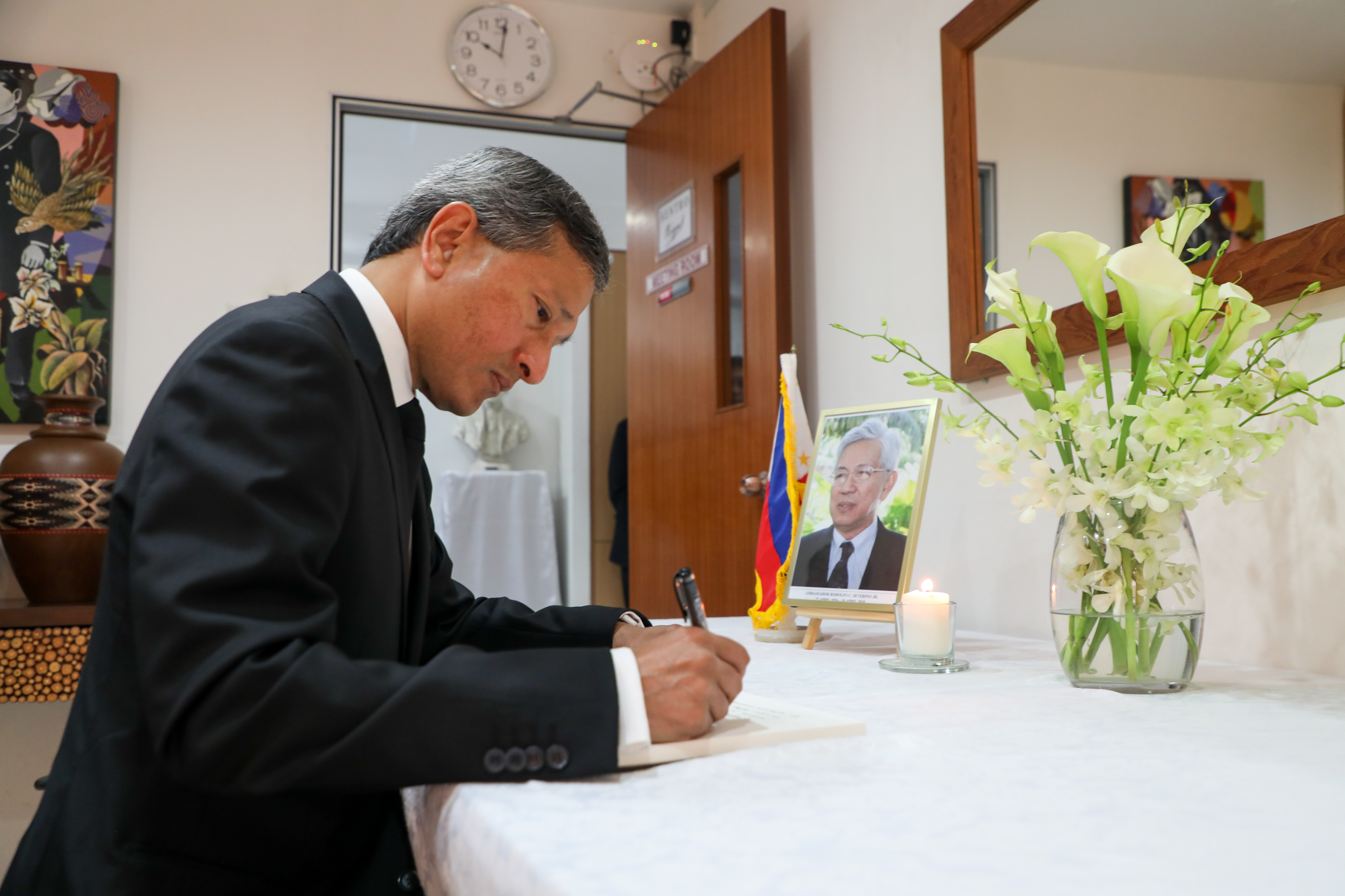 Condolence Book Signing RS