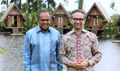 infocus_20140204_01 Min K Shanmugam with FM Marty Natalegawa