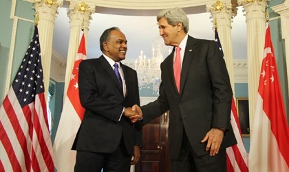 MFA20140512_US Secretary of State John Kerry and Minister K Shanmugam
