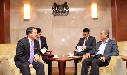 MFA20150210 Call on SMS by DPRK Vice Minister