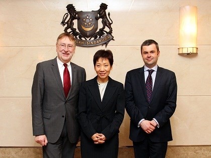 Lunch hosted by Second Minister for Foreign Affairs Ms Grace Fu for Members of European Parliament from the International Trade (INTA) Committee on 2 April 2015