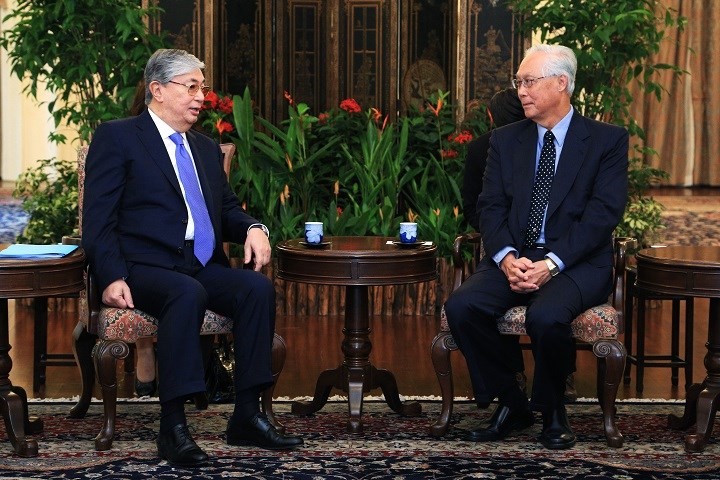 Call on Emeritus Senior Minister Goh Chok Tong by the Chairman of the Senate of the Parliament of the Republic of Kazakhstan HE Kassym-Jomart Tokayev