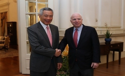 PM Lee and Sen John McCain