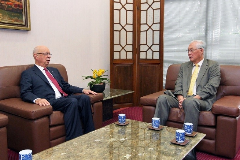 Call on ESM Goh by WEF Exec Chairman Klaus Schwab -20160621_MCI